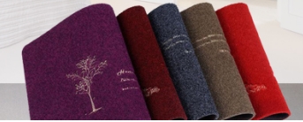 자수 현관 매트