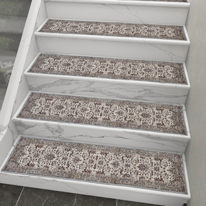 재사용 가능한 미끄럼 방지 자체 접착 인쇄 계단 카펫