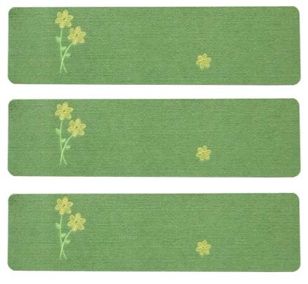 맞춤형 줄무늬 자수 계단 매트